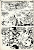Superboy #45 p 15 (FIRST EVER SUNBURST VILLAIN ISSUE & BEST BATTLE PG IN BOOK!) 1983 Comic Art